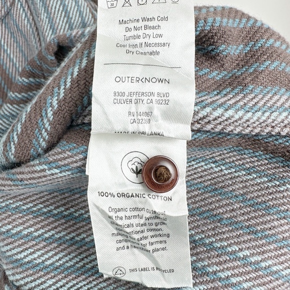 OUTERKNOWN LONG SLEEVE BUTTON UP STRIPED SHIRT - Picture 8 of 9